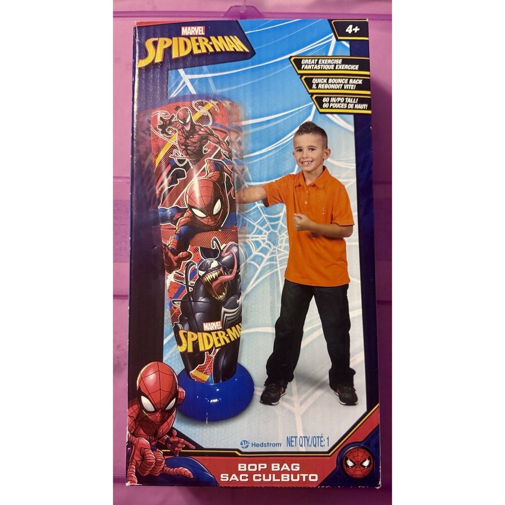 Marvel Spider Man 60" Bop Bag, Red * 033149141358 * Great Exercise * 4yrs +